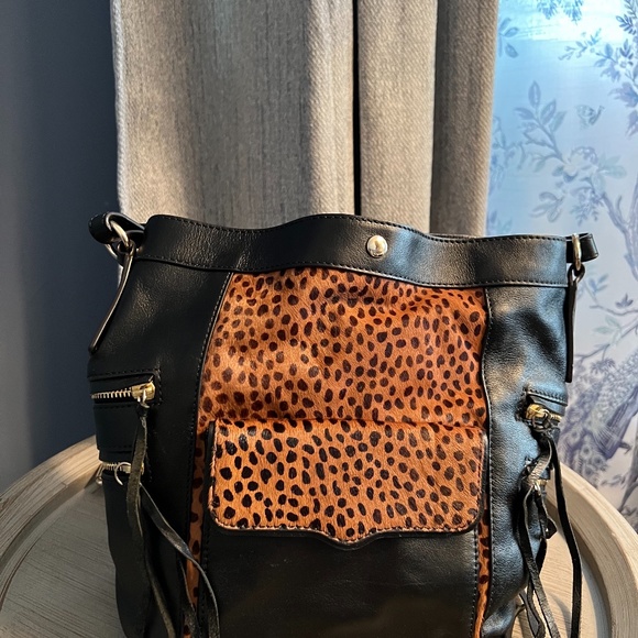 Rebecca Minkoff Dexter Black Leather Crossbody Bag - Picture 1 of 4